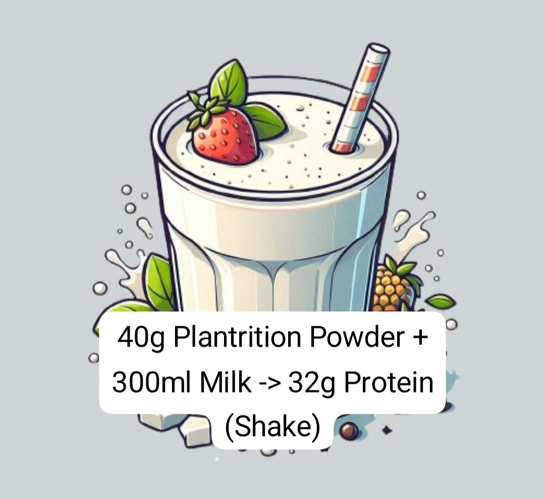 Plantrition Protein Flour | 52% Protein | Source: Peanut, Wheat | High fiber | Nutty taste | Naturally present vitamin and minerals